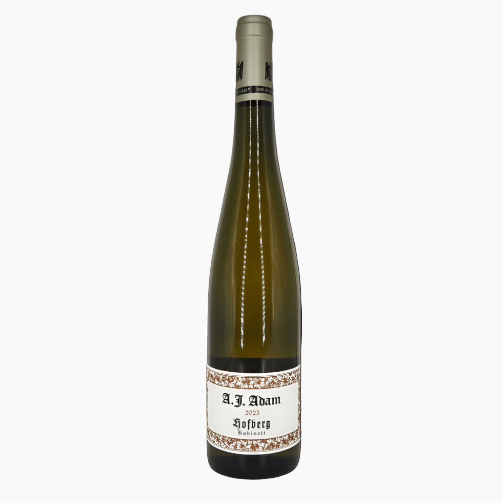 VDP Weingut A. J. Adam Hofberg Kabinett Grosse Lage Riesling Flasche

